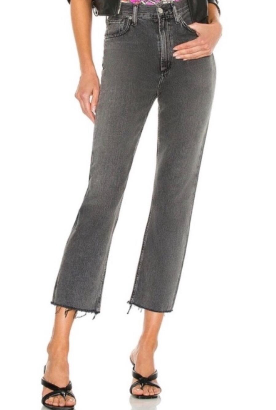 CITIZENS OF HUMANITY Daphne High Rise Stovepipe Cropped Jeans Size 32